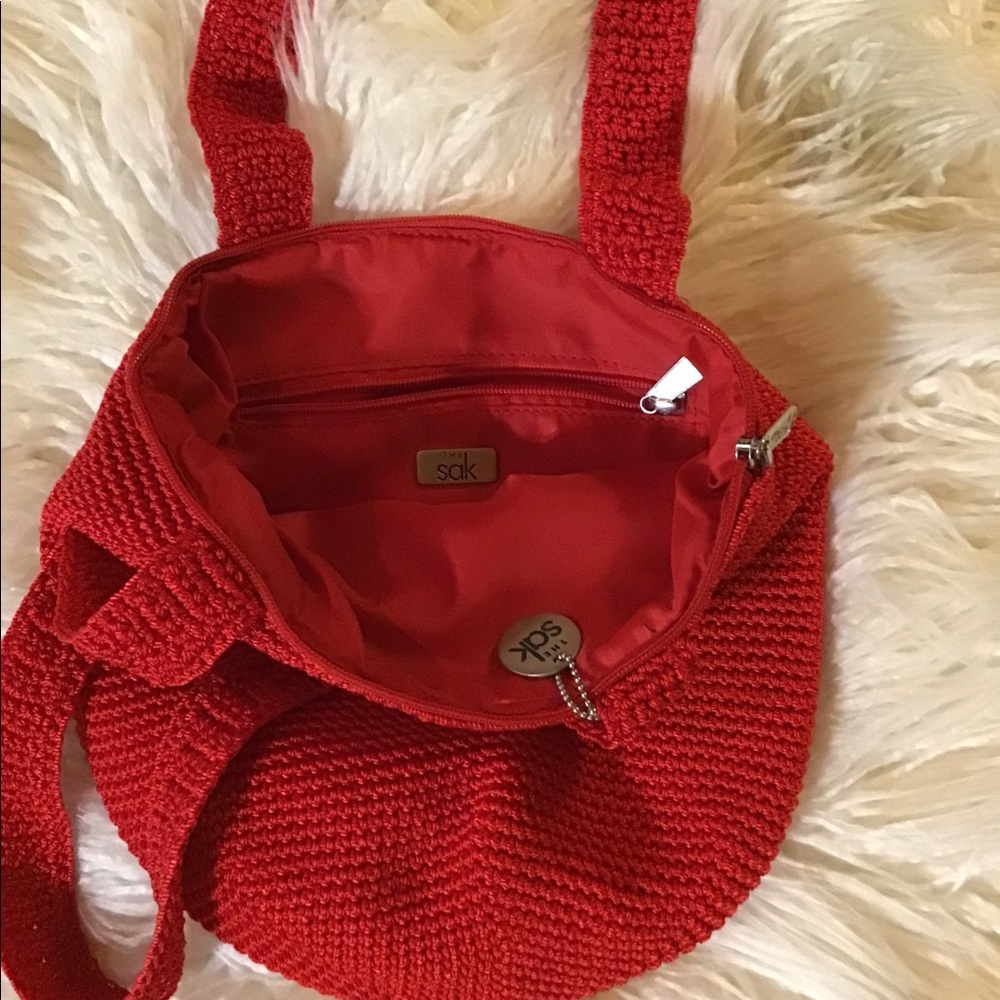 Woman’s red the sack shoulder bag/purse - Picture 5 of 8
